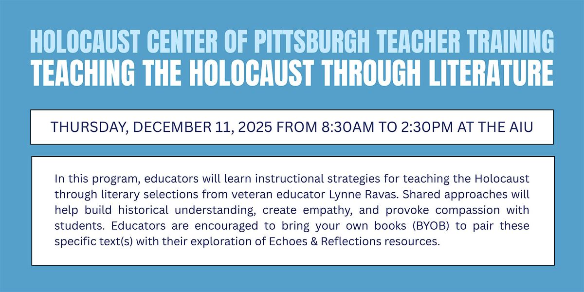 Teaching the Holocaust Through Literature