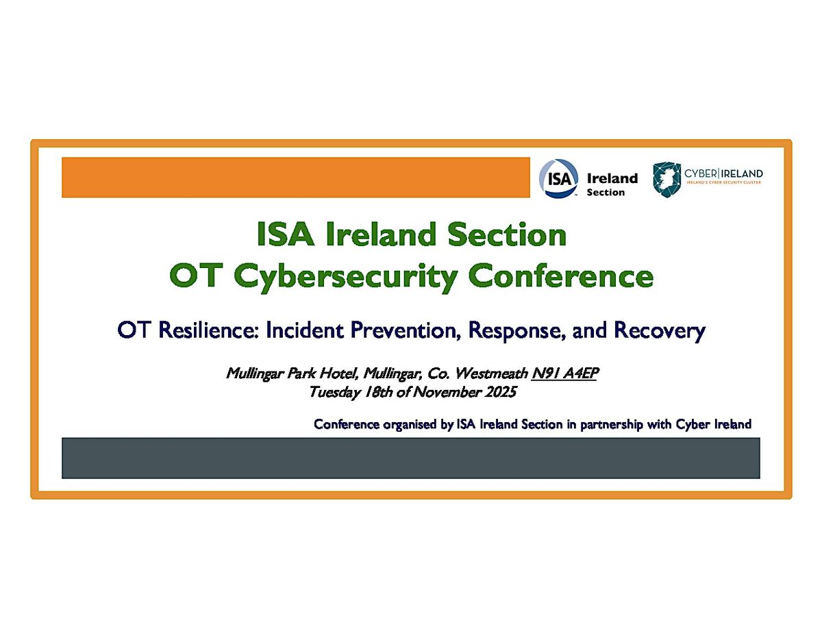 ISA Ireland Section OT Cybersecurity Conference 2025