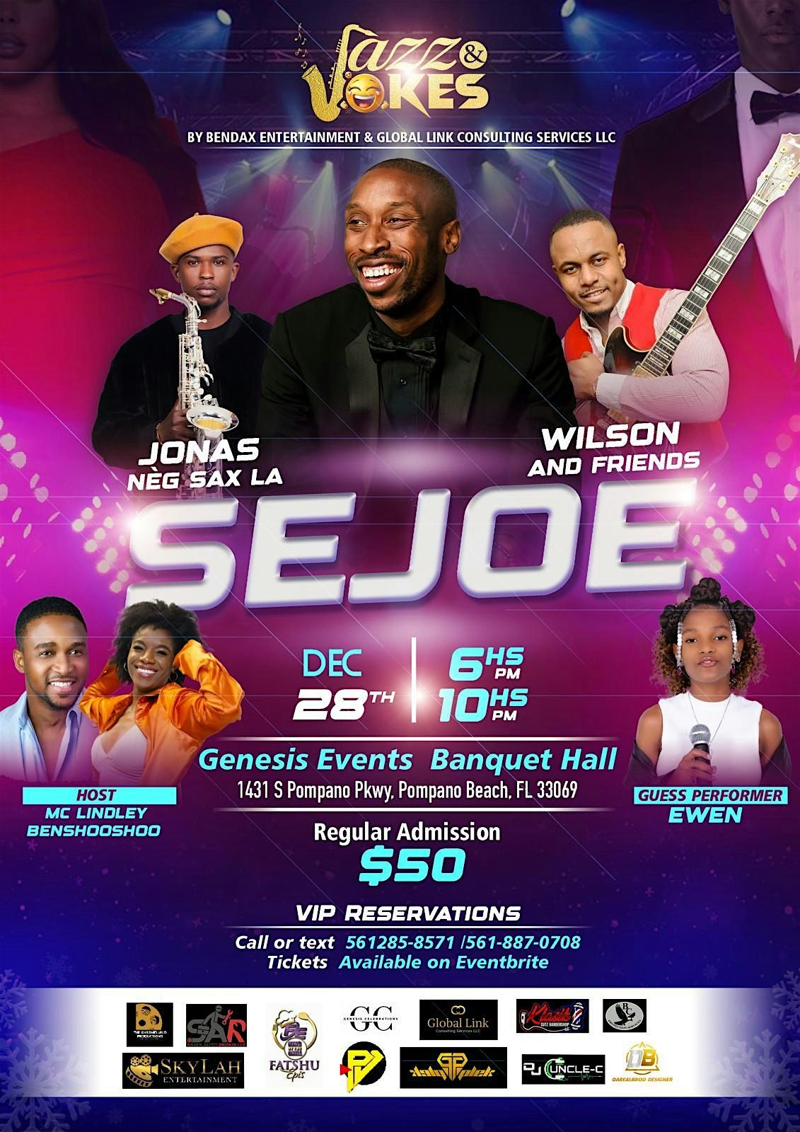 Jazz & Jokes!  Rhythm, Melody & Laughter: ft Sejoe and Maestro Wilson