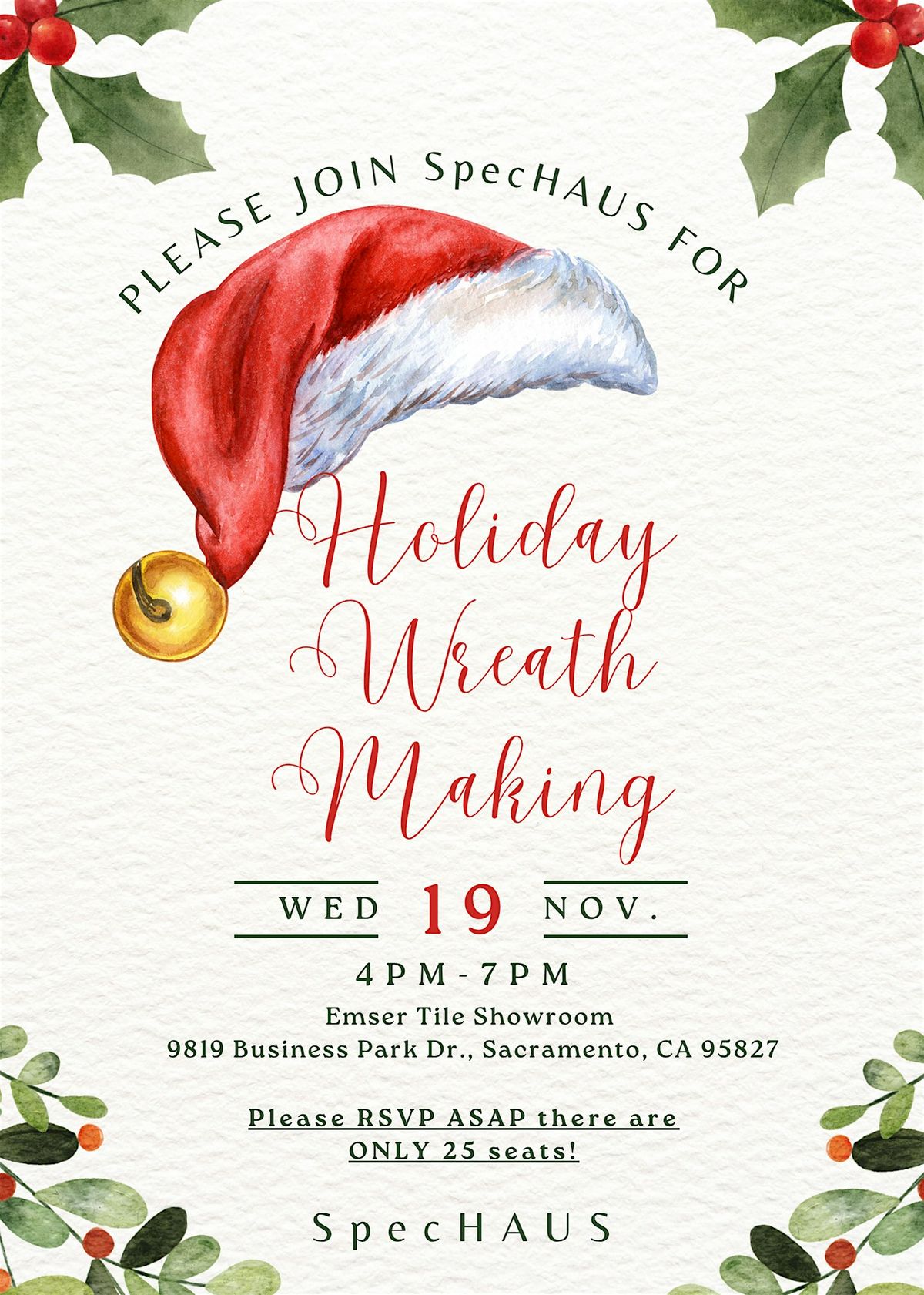 Holiday Wreath Making With SpecHAUS