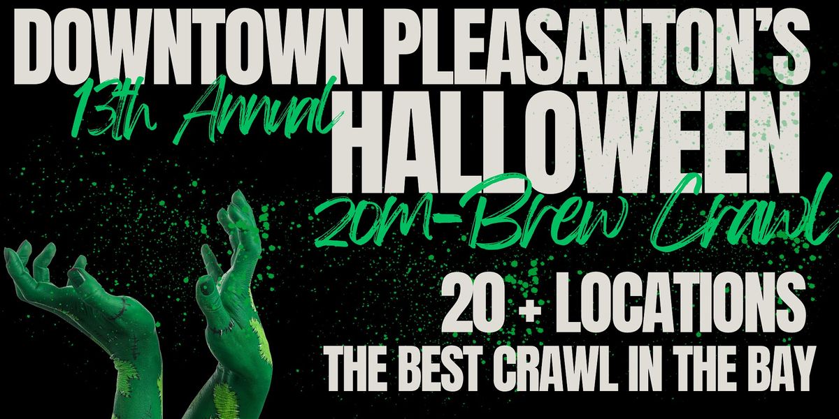 Downtown Pleasanton's Halloween zom-Brew Crawl 2025