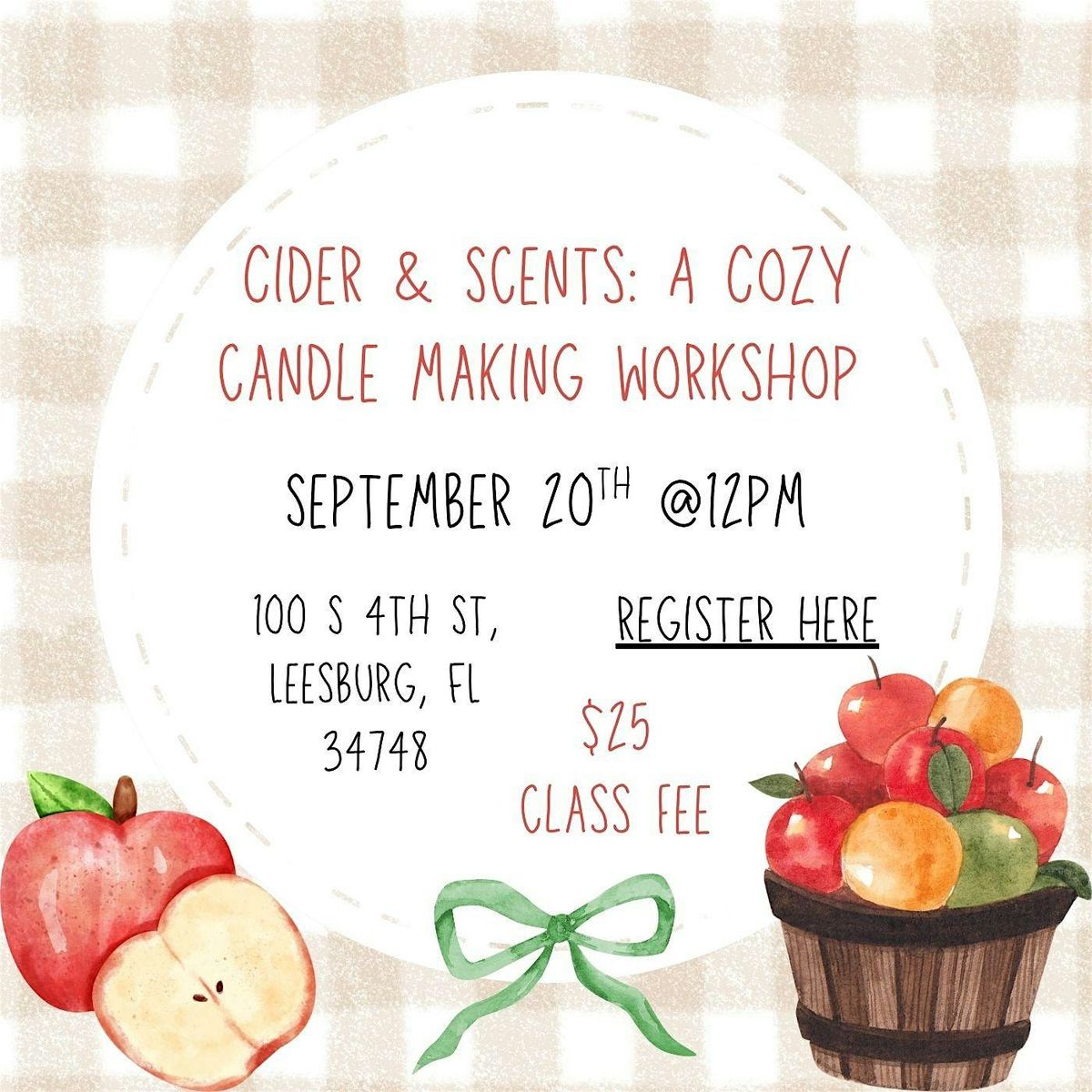 Cider & Scents: A Cozy Candle Making Workshop