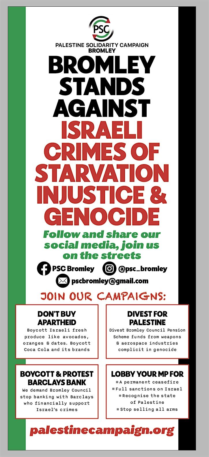 PSC Bromley Divest Launch