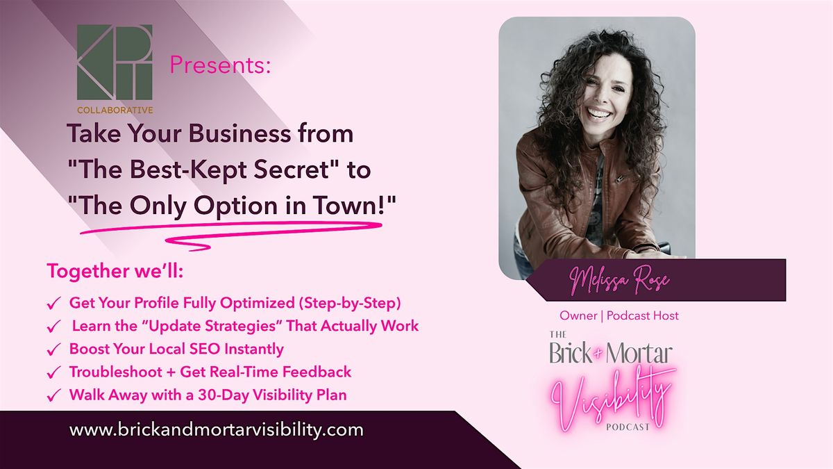 Be Seen. Be Chosen. A Workshop with Social Media Strategist Melissa Rose
