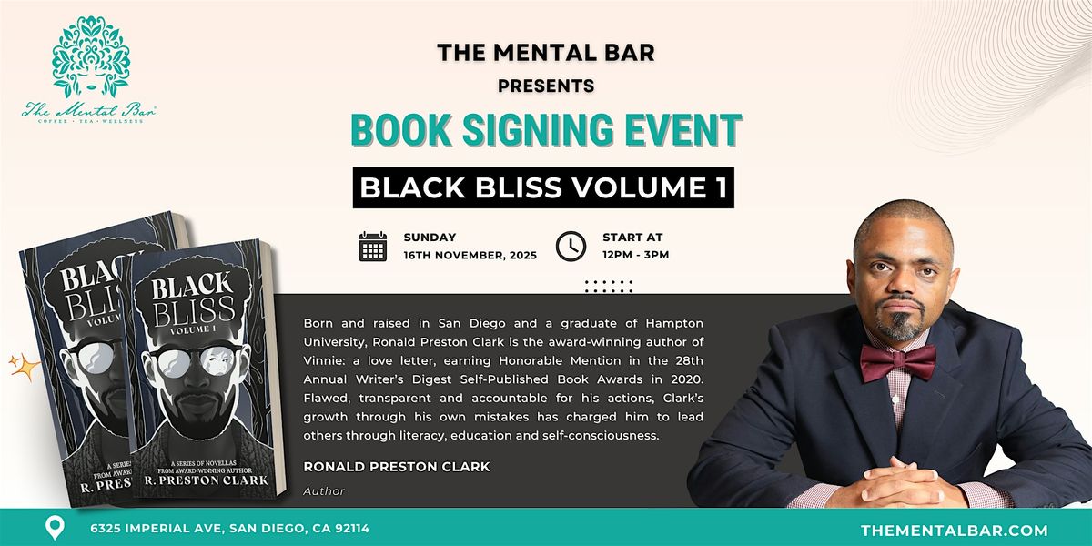 Black Bliss Vol. 1: A Book Signing with Ronald Preston Clark