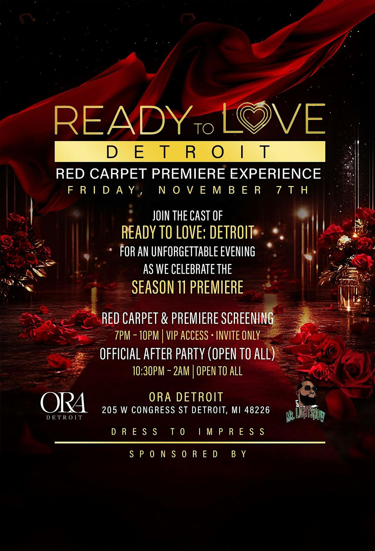 RED CARPET Premiere AFTER PARTY for Ready To Love DETROIT Experience