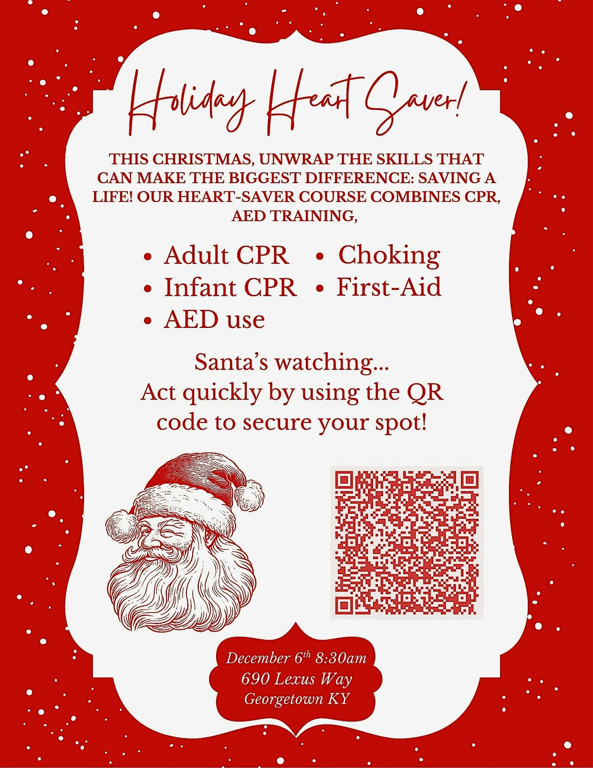 AHA Heart-Saver CPR\/AED & First Aid Course