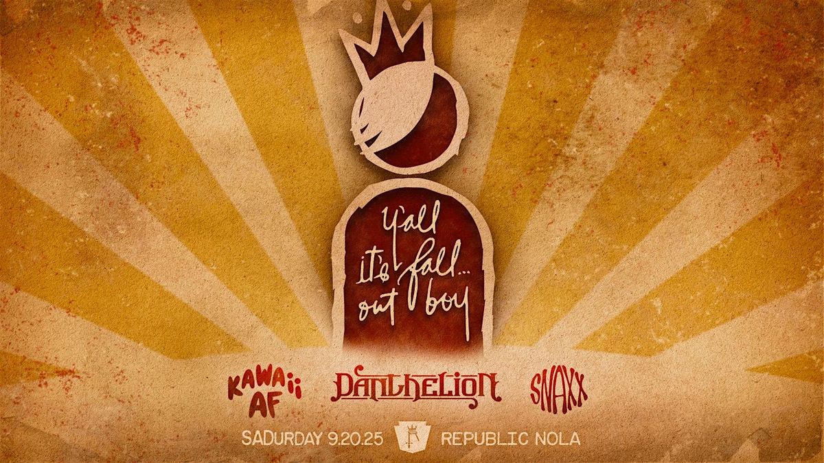 EMO NIGHT: Y\u2019all It\u2019s Fall \u2026 Out Boy