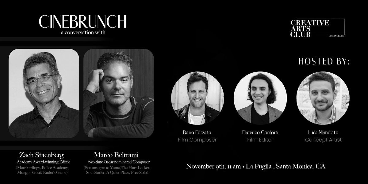 CINEBRUNCH: A Conversation with Zach Staenberg and Marco Beltrami