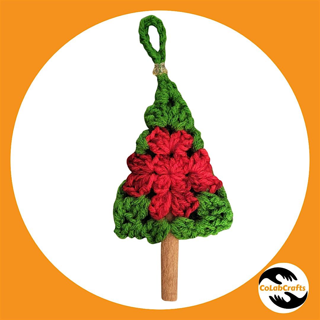 Granny Square Christmas Tree Ornament