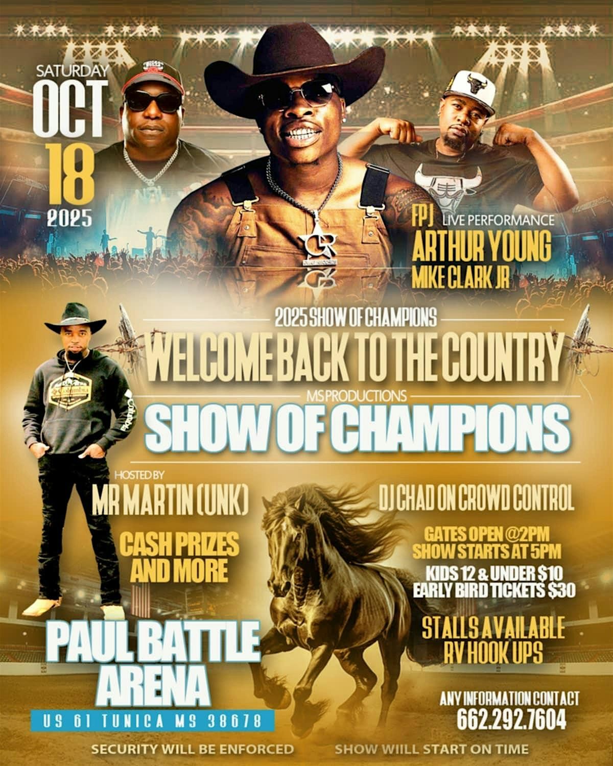 Welcome Back To The Country Show Ft. FPJ , Mike Clark Jr & Arthur Young