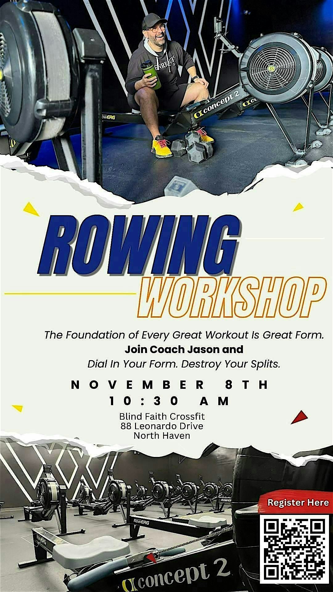 Rowing Workshop  \u2014 Master Your Stroke, Maximize Your Power