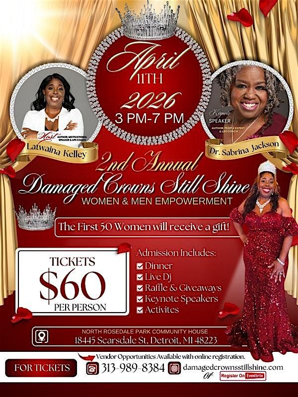 2nd Annual Damaged Crowns Still Shine: Women & Men Empowerment Event