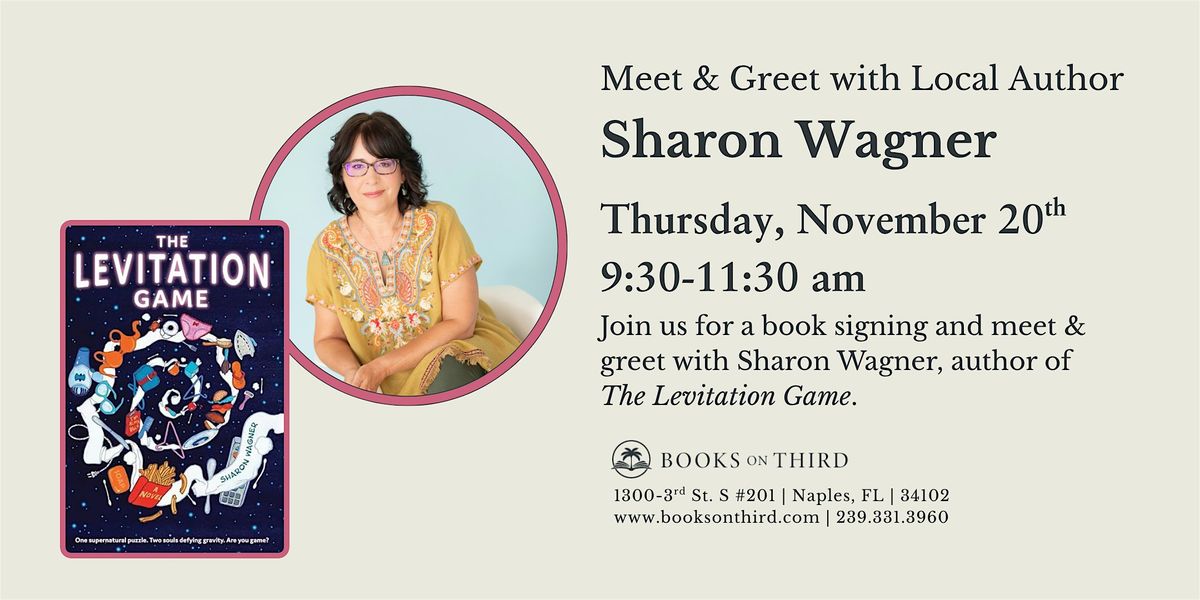 Meet & Greet with Sharon Wagner- Local Author Spotlight