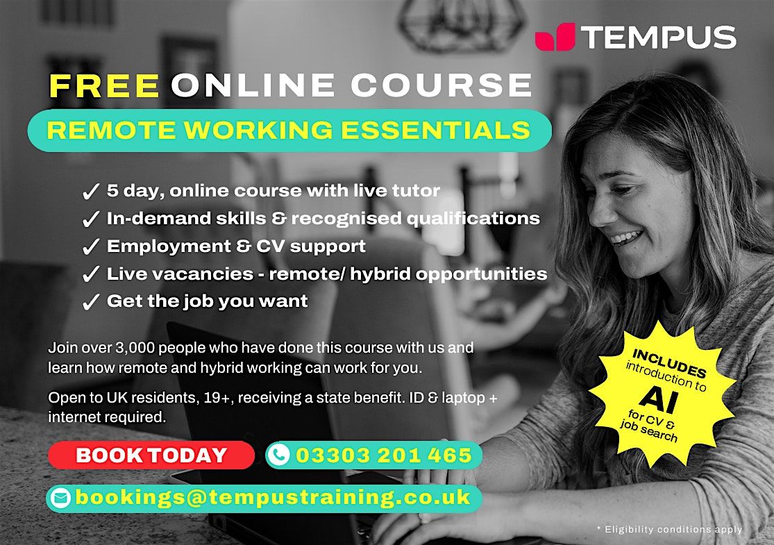 Remote & Hybrid  Working Essentials Programme - Mansfield