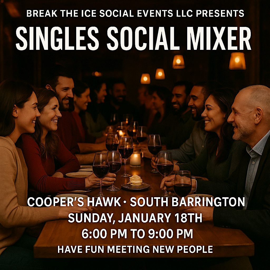 Singles Social Mixer South Barrington Cooper's Hawk