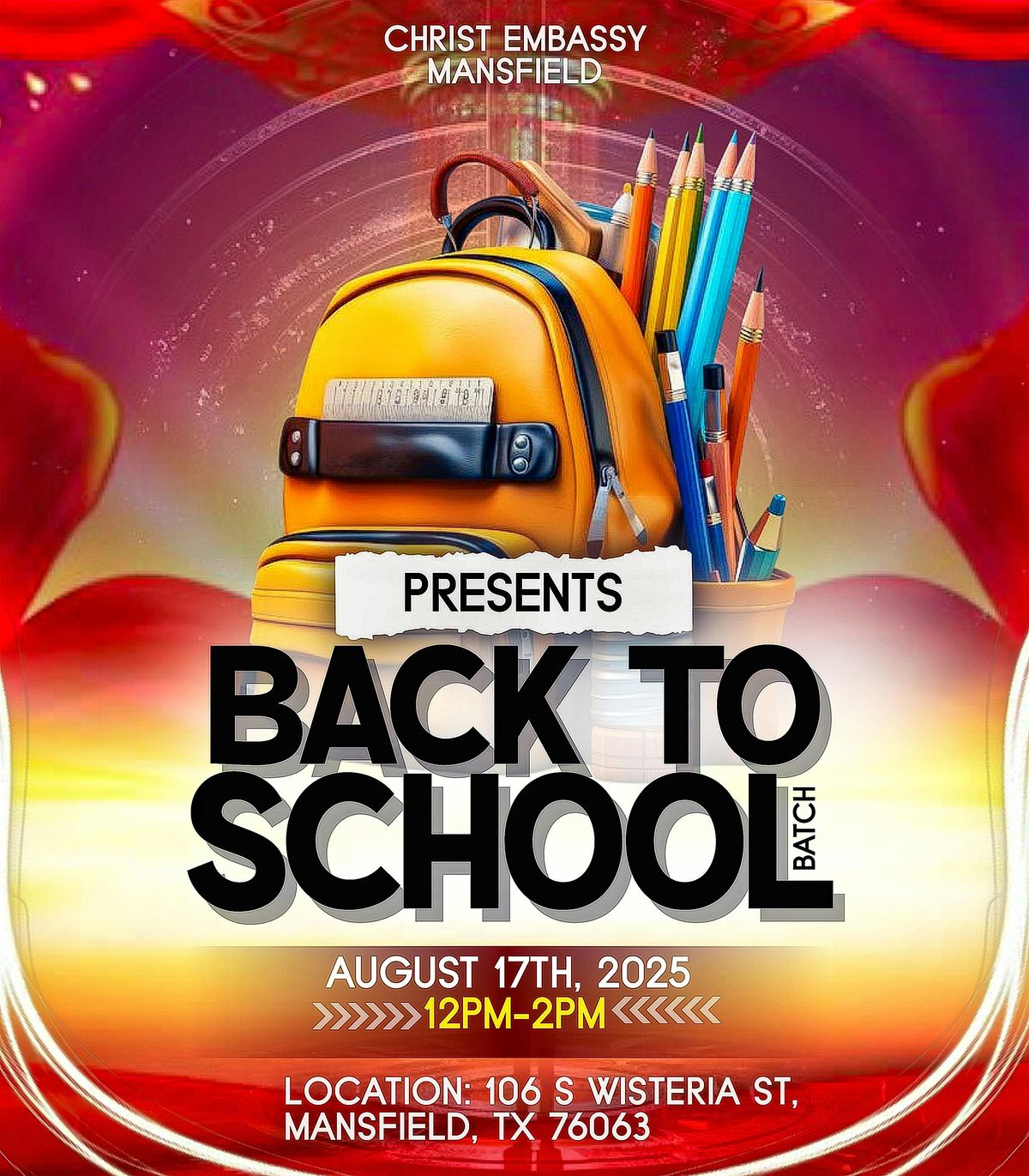 CHRIST EMBASSY MANSFIELD BACK TO SCHOOL BASH