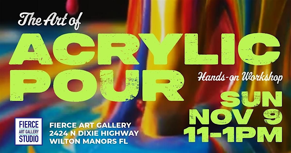 Ready to Pour, Play, and Let Go? Acrylic Pour Class for all levels