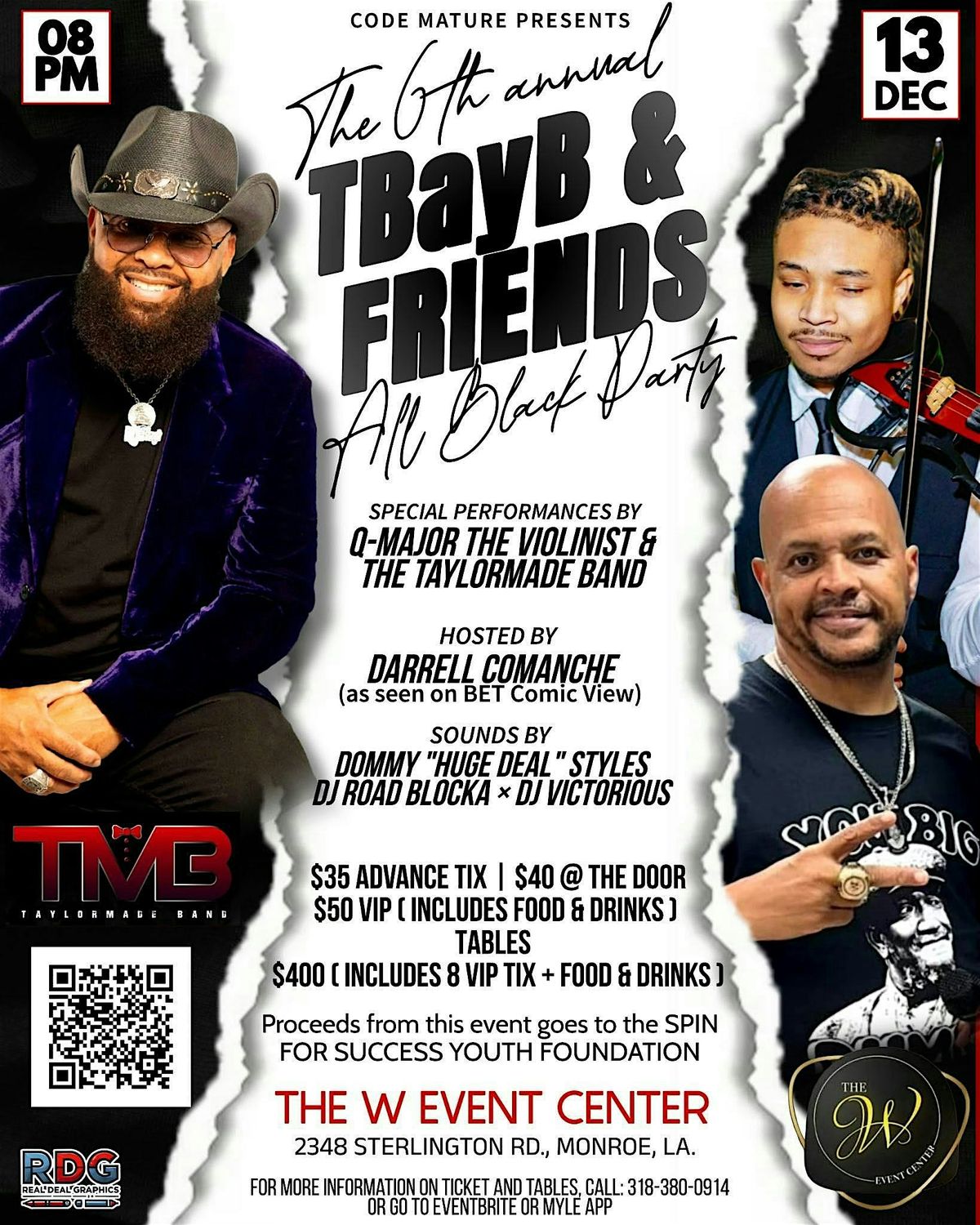 TBayB & Friends 6th annual All Black Event