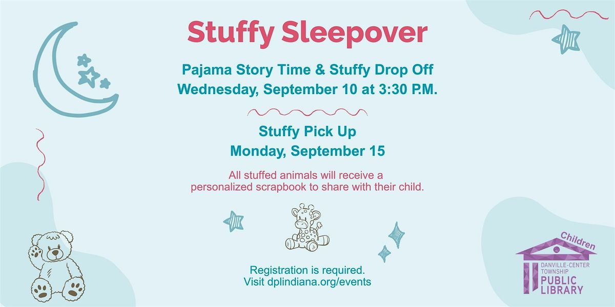 Stuffy Sleepover: Storytime & Dropoff (Children)
