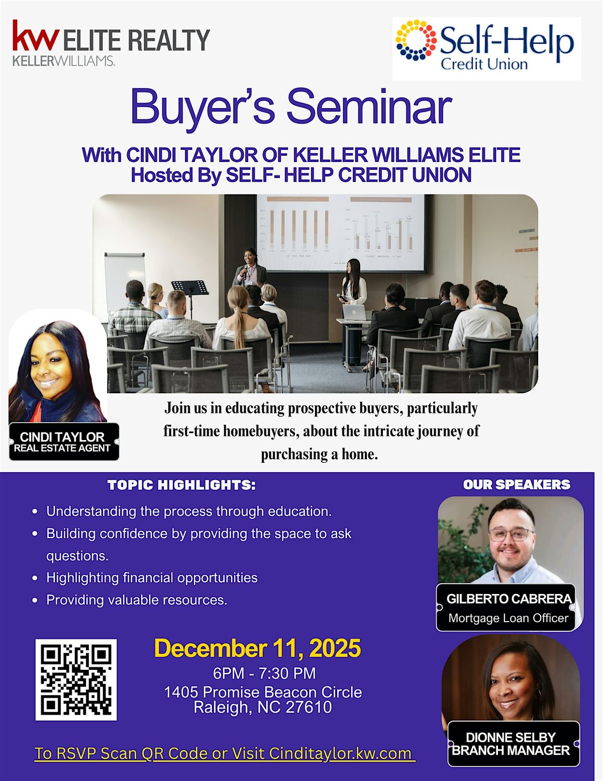 Buyer\u2019s Seminar With Cindi Taylor Of Keller Williams Elite