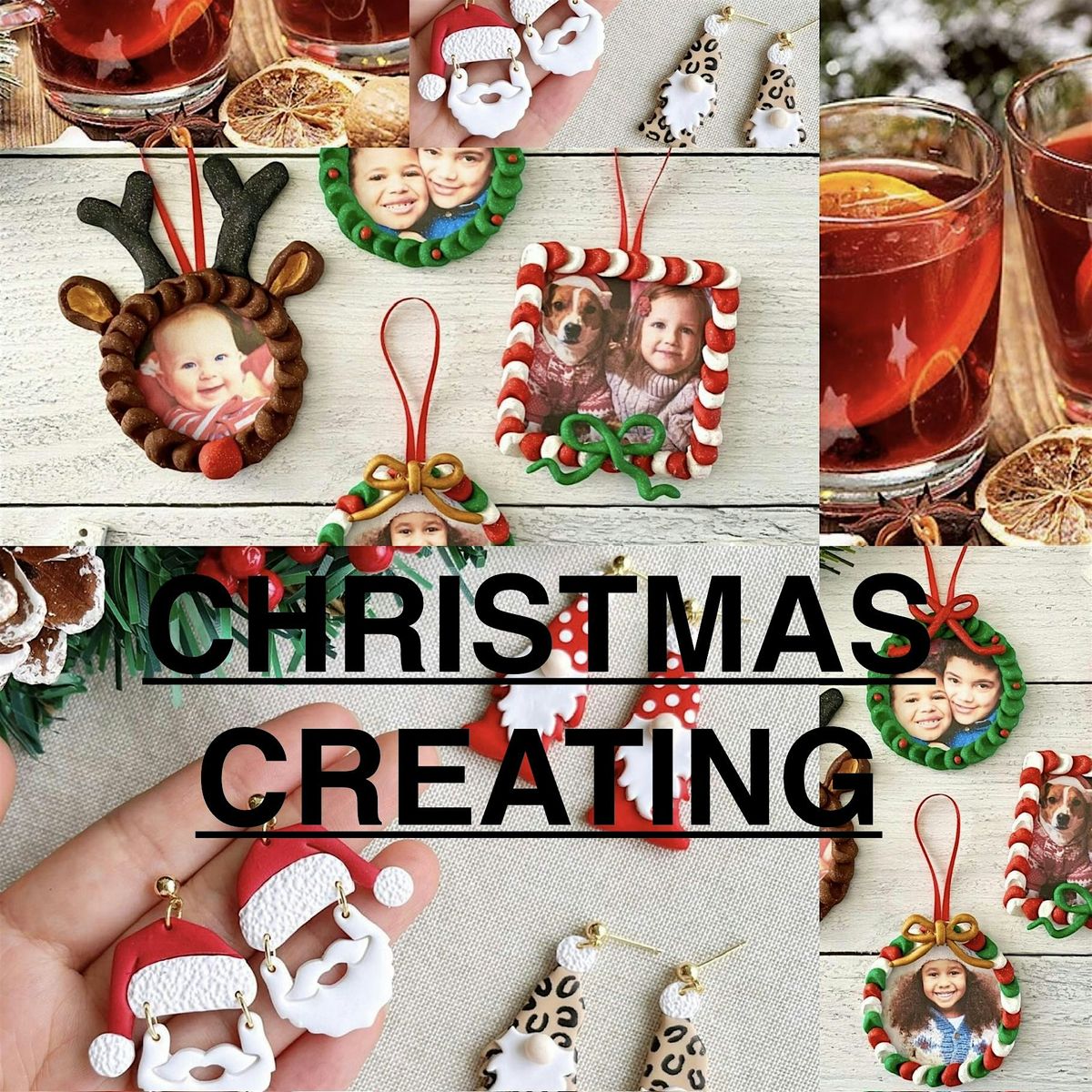 \u2728 Creative Christmas Workshop: Polymer Clay Ornaments & Festive Earrings!