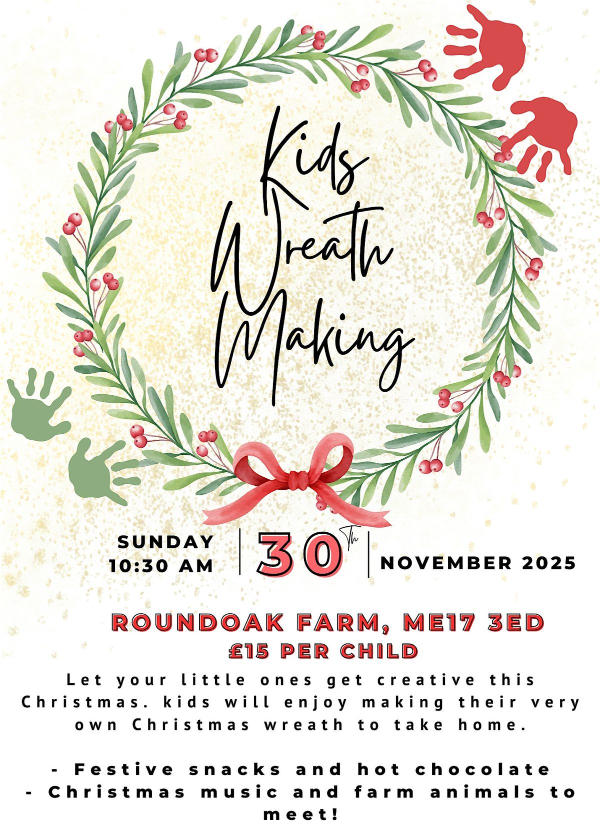 Kids Christmas Wreath Making
