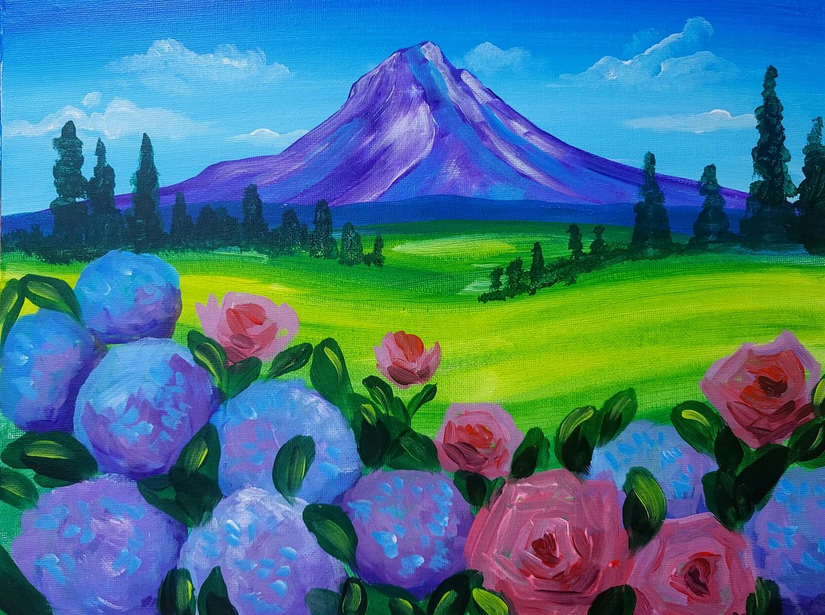 Mt. Hood Hydrangea Public Paint Night
