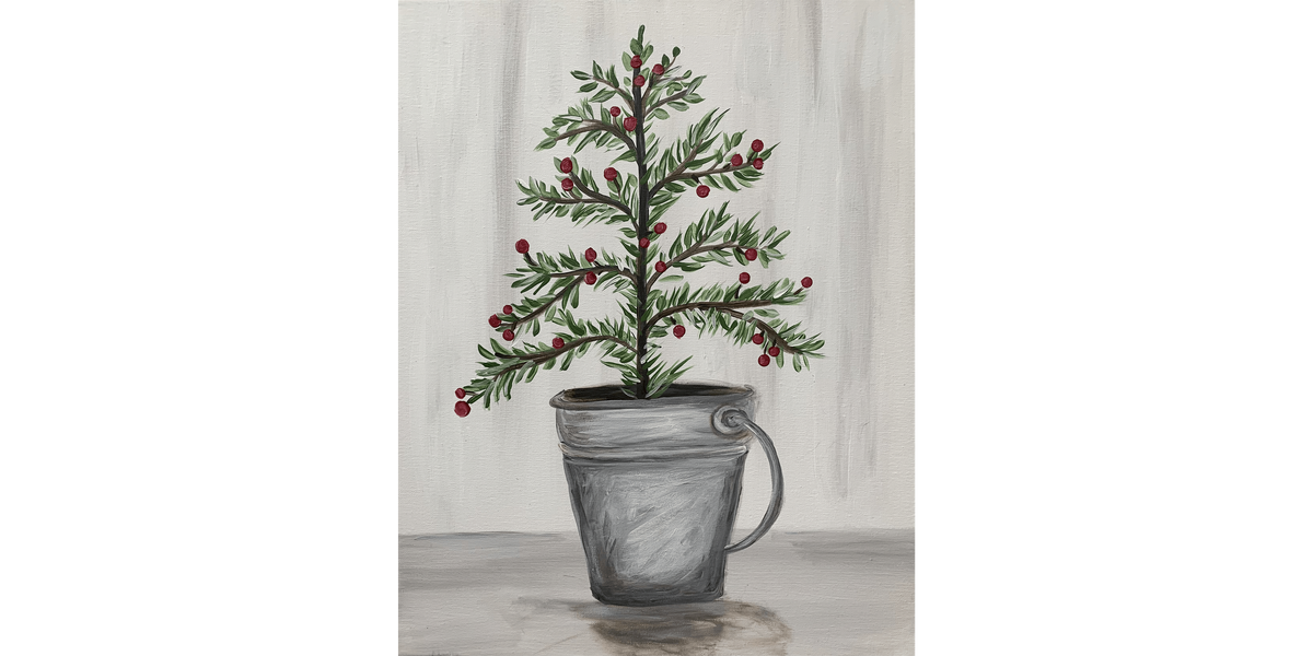 Farmhouse Fir Tree - Paint and Sip in Houston | Classpop!\u2122