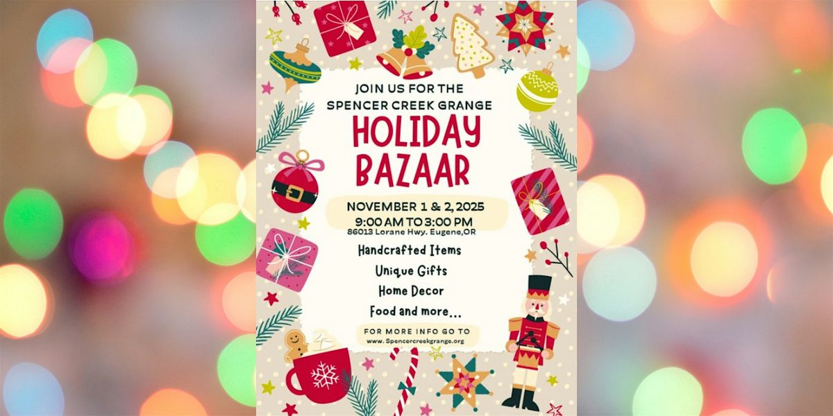 Spencer Creek Grange Holiday Bazaar