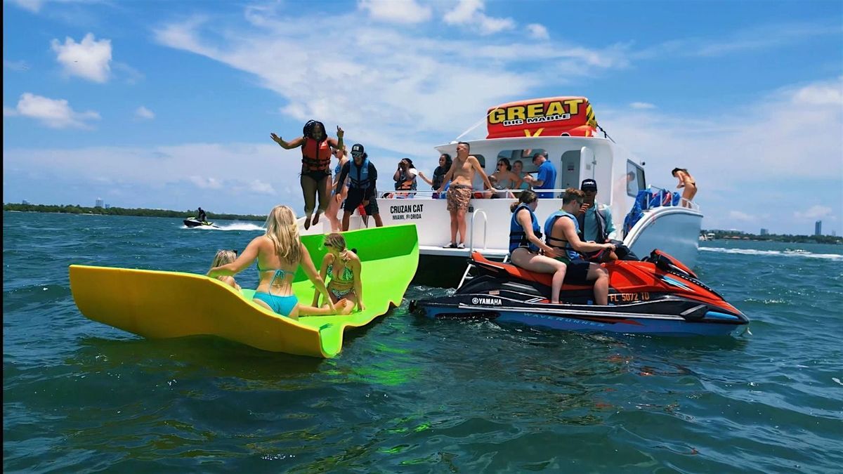 Party Boat with Jet Ski, Banana Boat , Booze Included and BYOB Boat Party