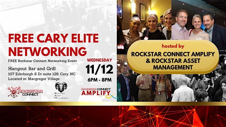 Free Cary Elite Rockstar Connect Networking Event (November, NC)