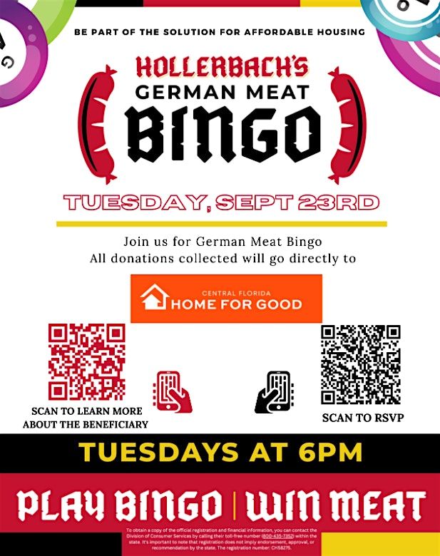 Meat Bingo at Hollerbach's