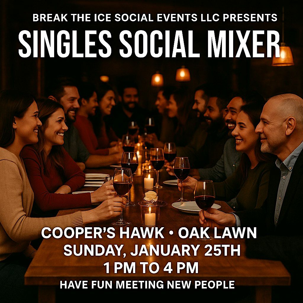 Singles Social Mixer Oak Lawn Cooper's Hawk