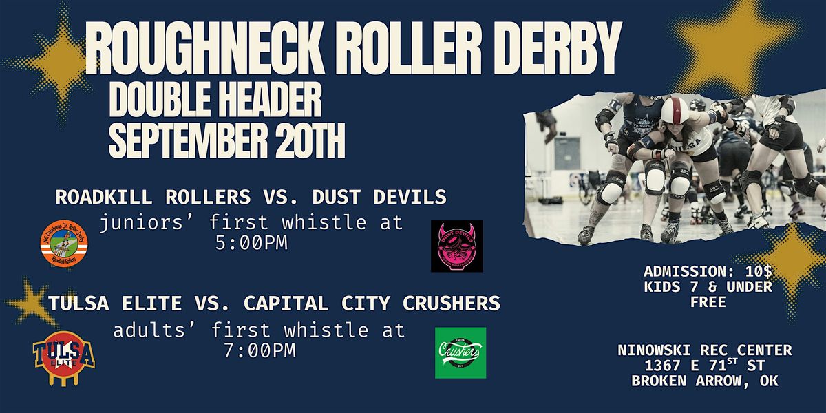 Roughneck Roller Derby September 20th Double Header