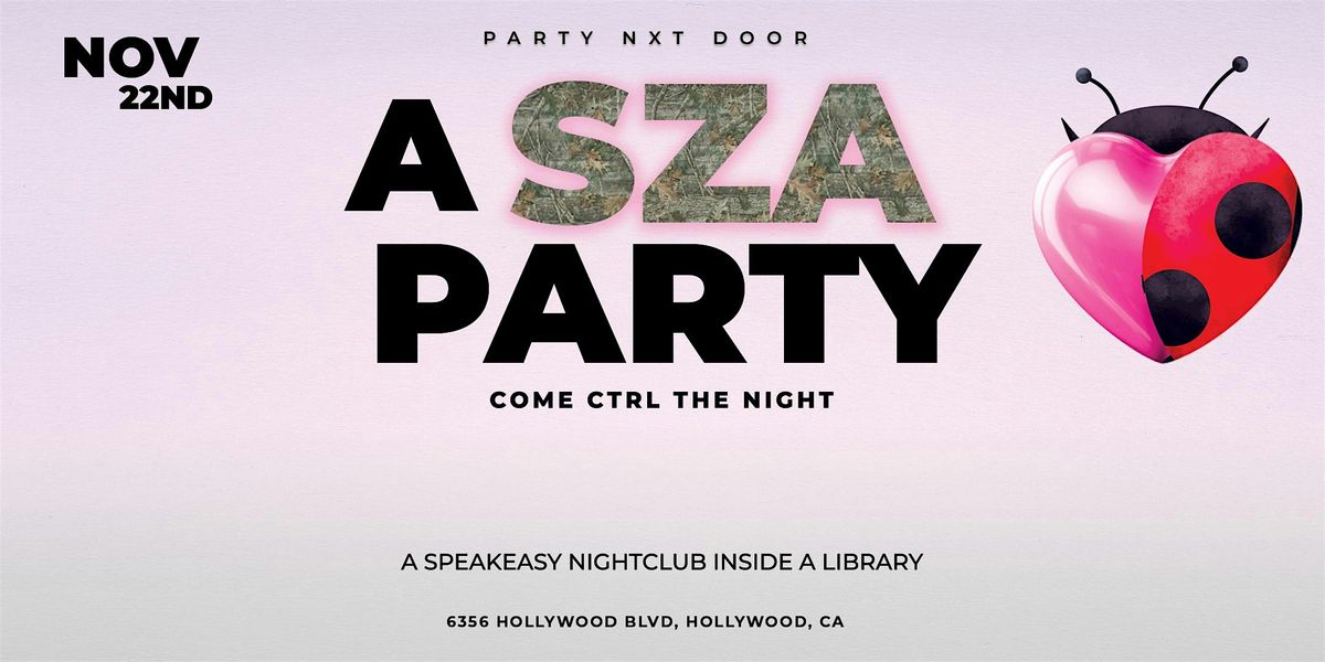 PND presents:  A Night of SZA