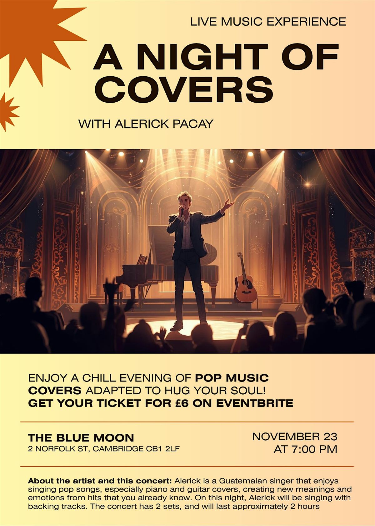 A night of Covers with Alerick Pacay (Live Music)
