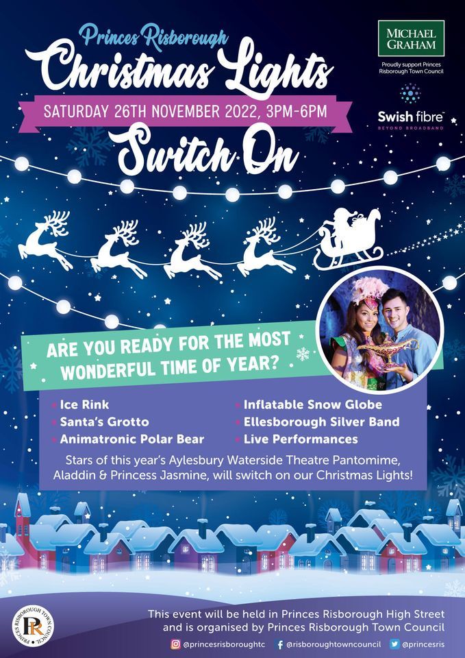 Christmas Light Switch On Princes Risborough High Street, Marlow, EN