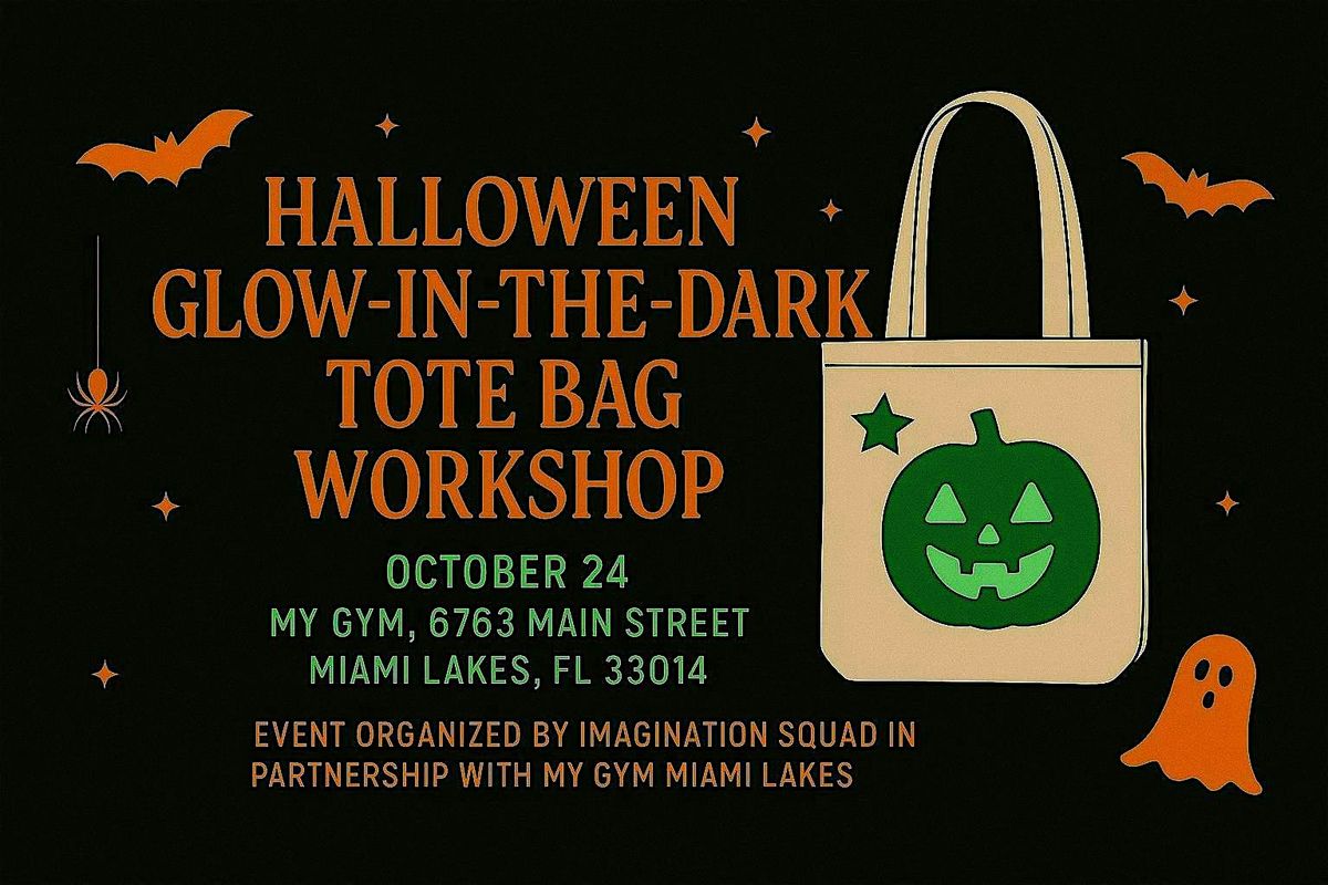 Halloween Glow-In-The-Dark Tote Bag Workshop
