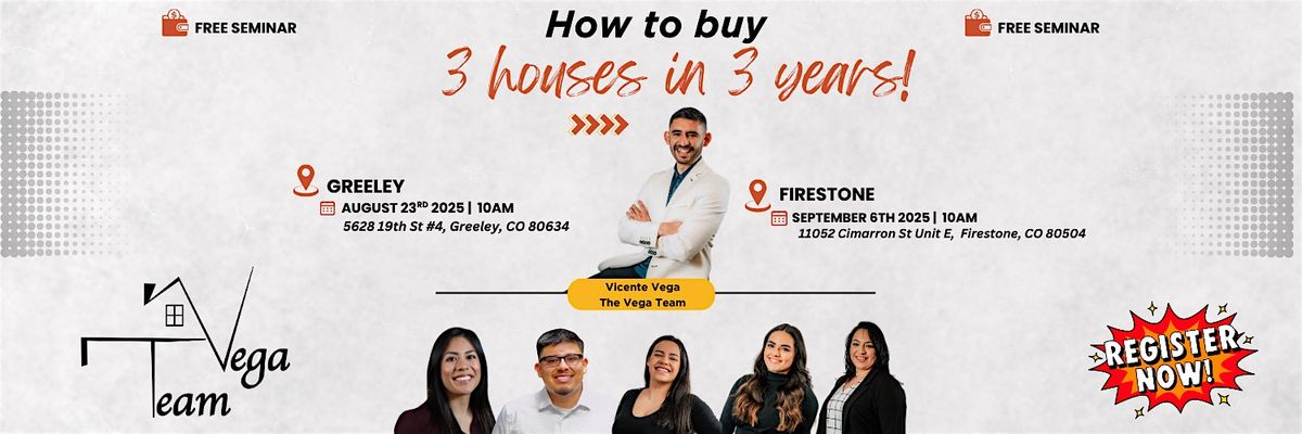 How to buy 3 houses in 3 years.