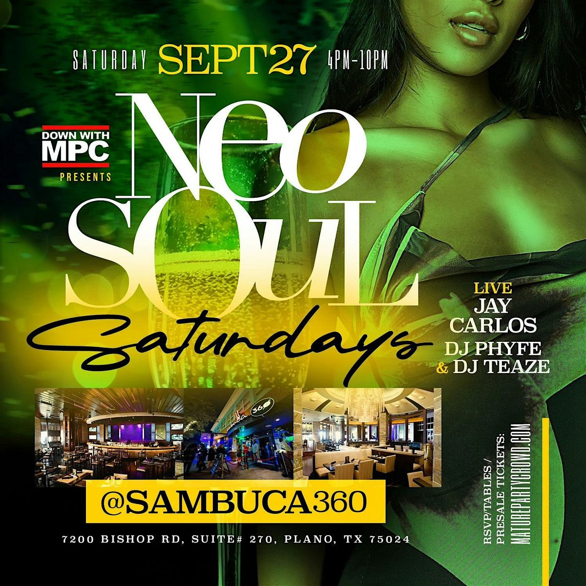 NEO SOUL "SATURDAYS" @ SAMBUCA 360