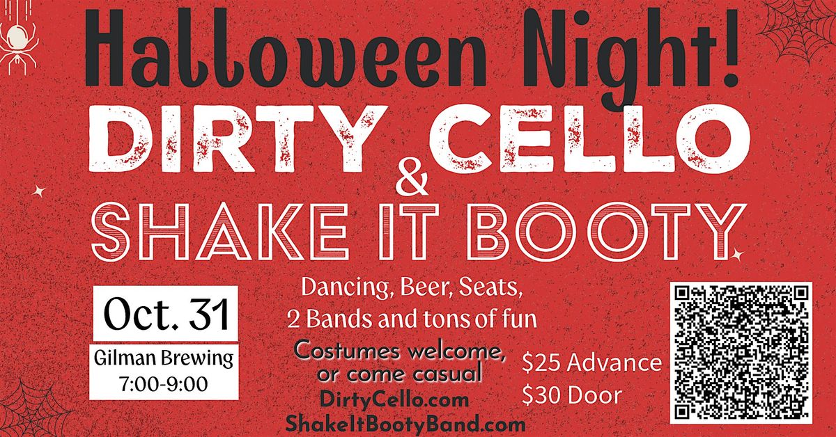 Wild Halloween fun at Gilman Brewery with Dirty Cello and Shake it Booty