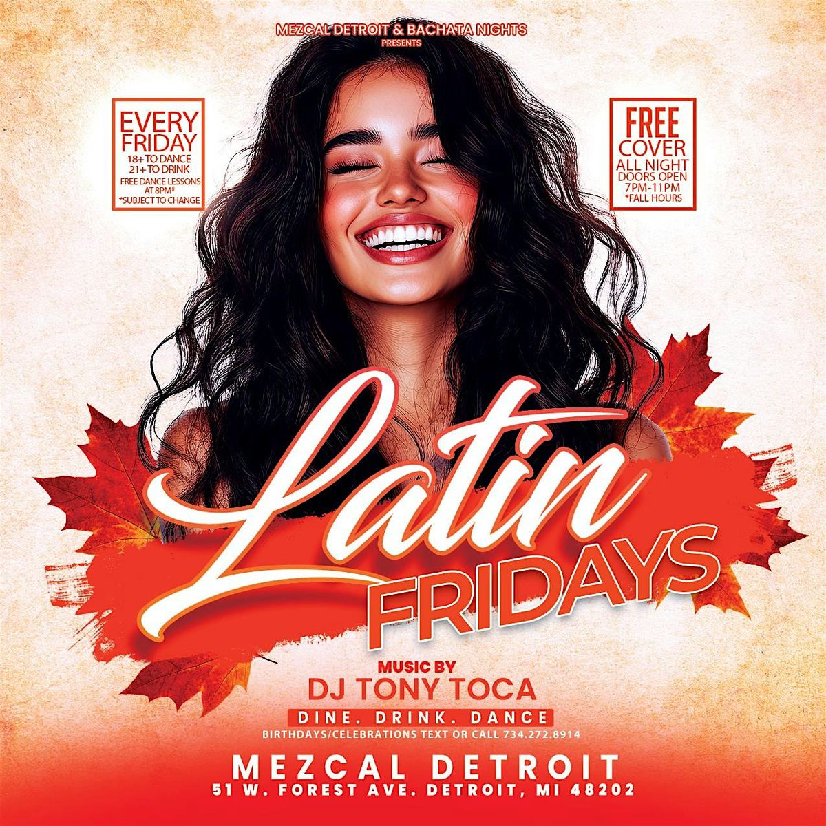 Latin Fridays at Mezcal Detroit - No Cover\/Free Entry