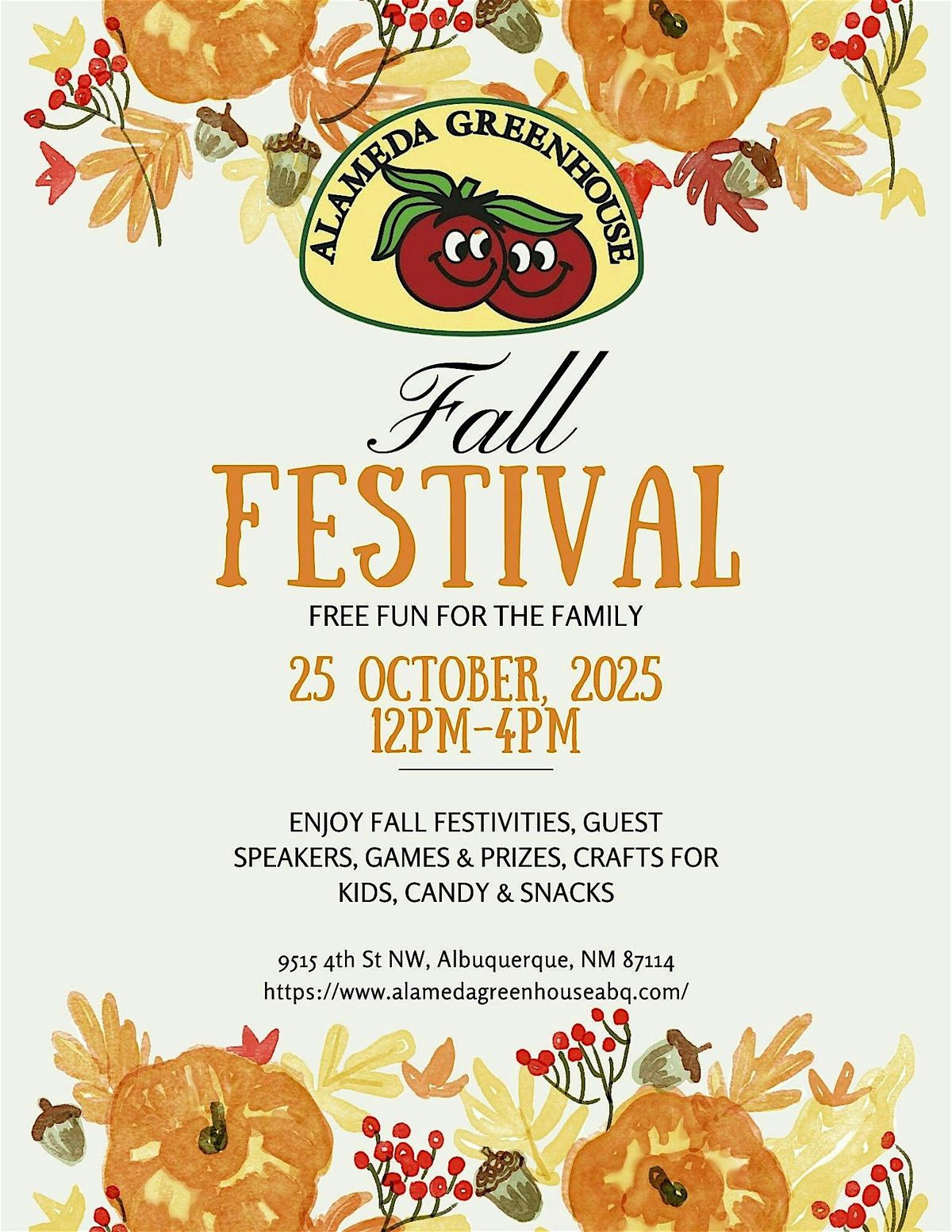 Fall Festival at 9515 4th St NW, Albuquerque on 25th October, 2025