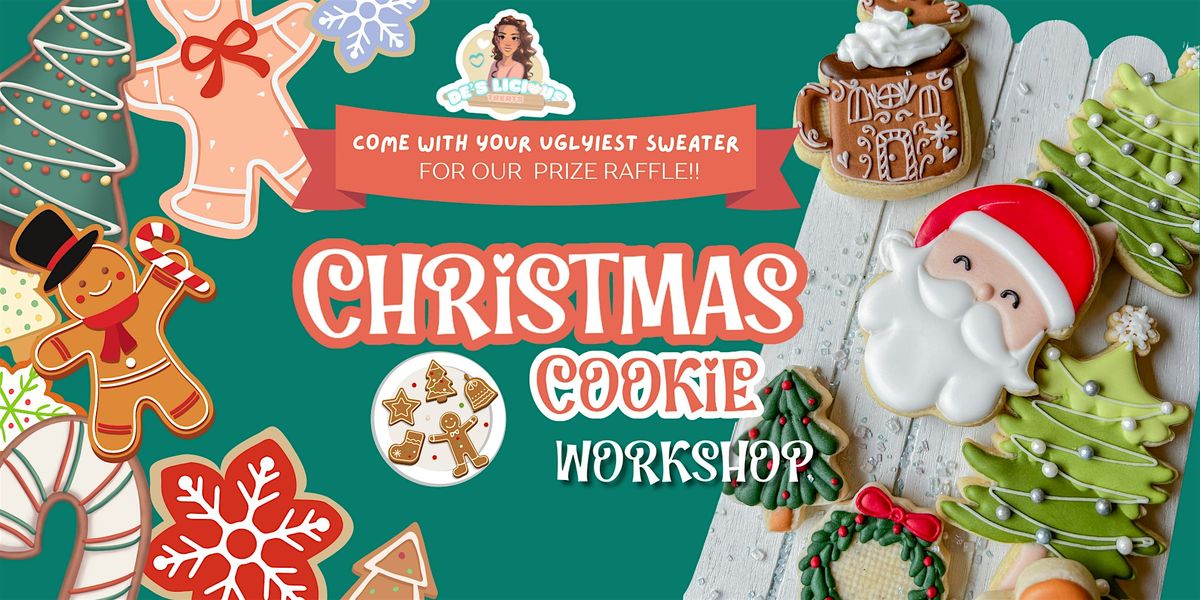 Christmas Cookie Decorating Workshop! Brookline MA, Sugar Cookie Class