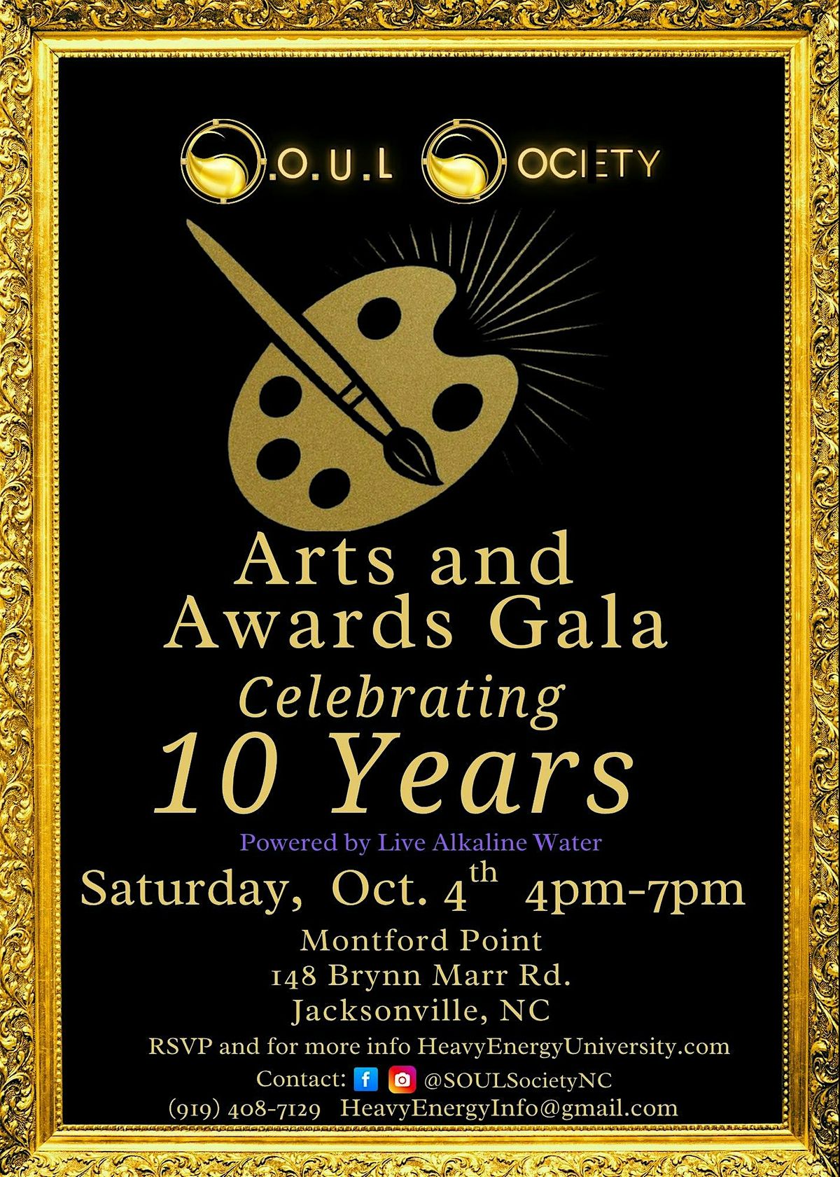 S.O.U.L. Society 10 Year Anniversary Arts and Awards Gala