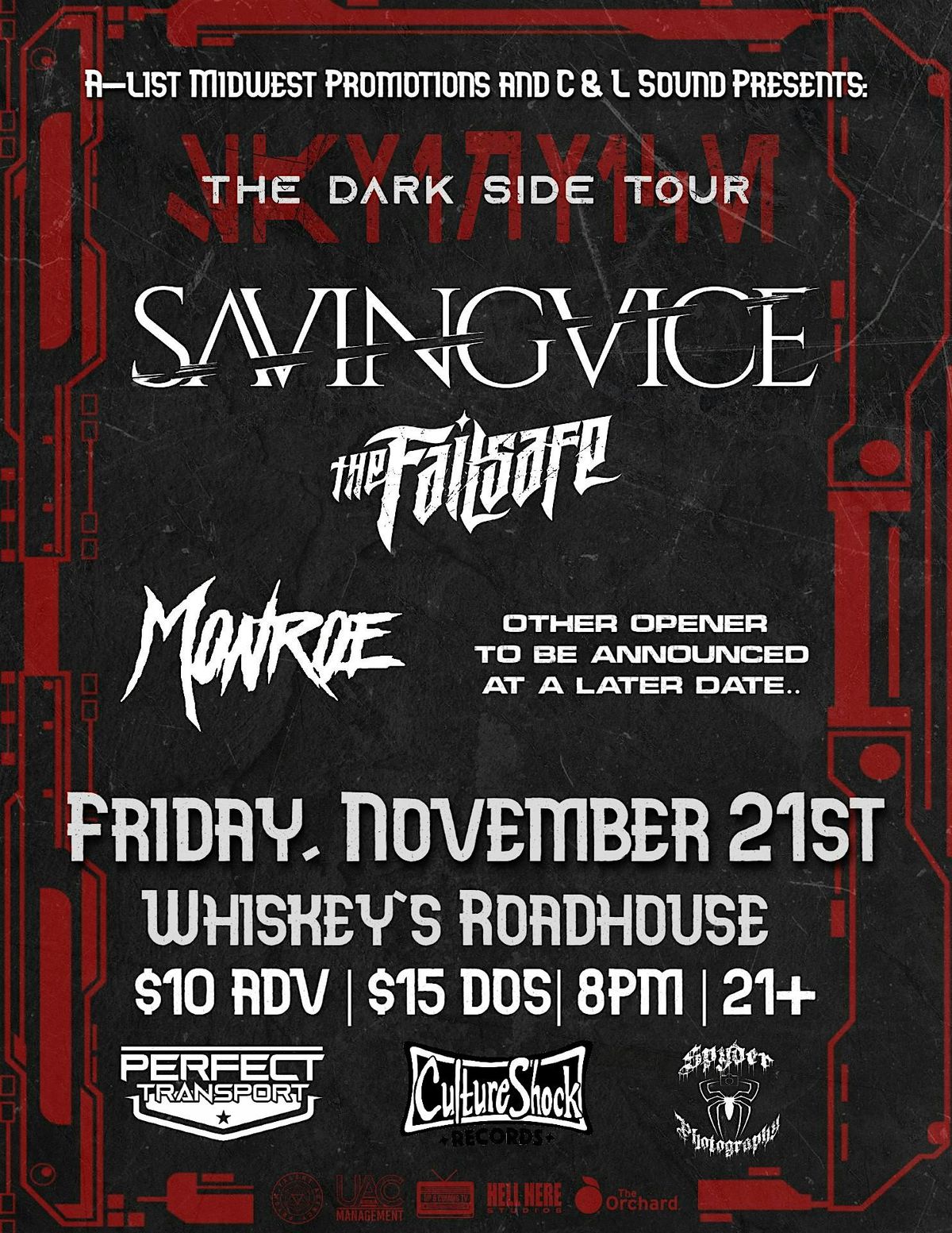 Saving Vice w\/ The Failsafe, Monroe, & TBA