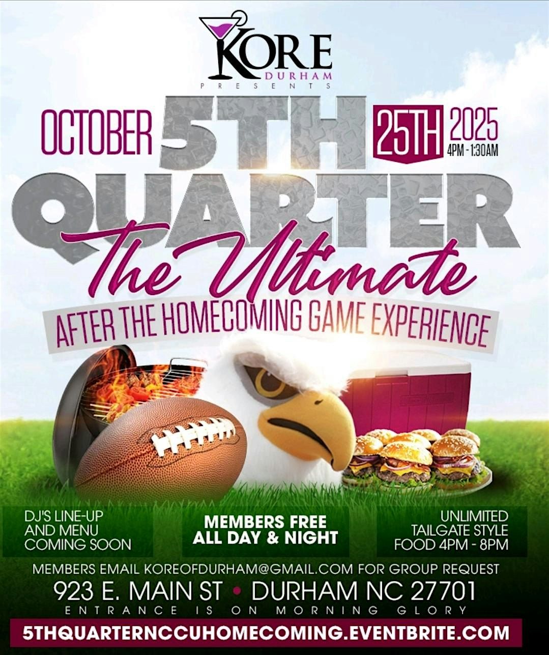 5th Quarter The Ultimate after the Homecoming game experience