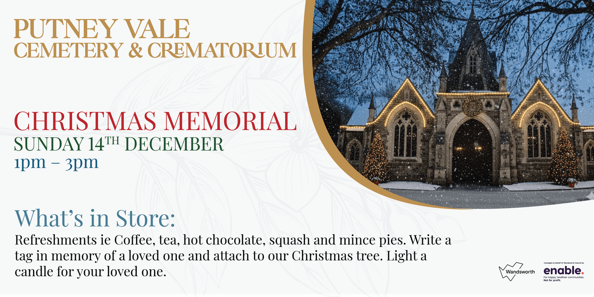 Christmas Memorial Service at Putney Vale Cemetery and Crematorium