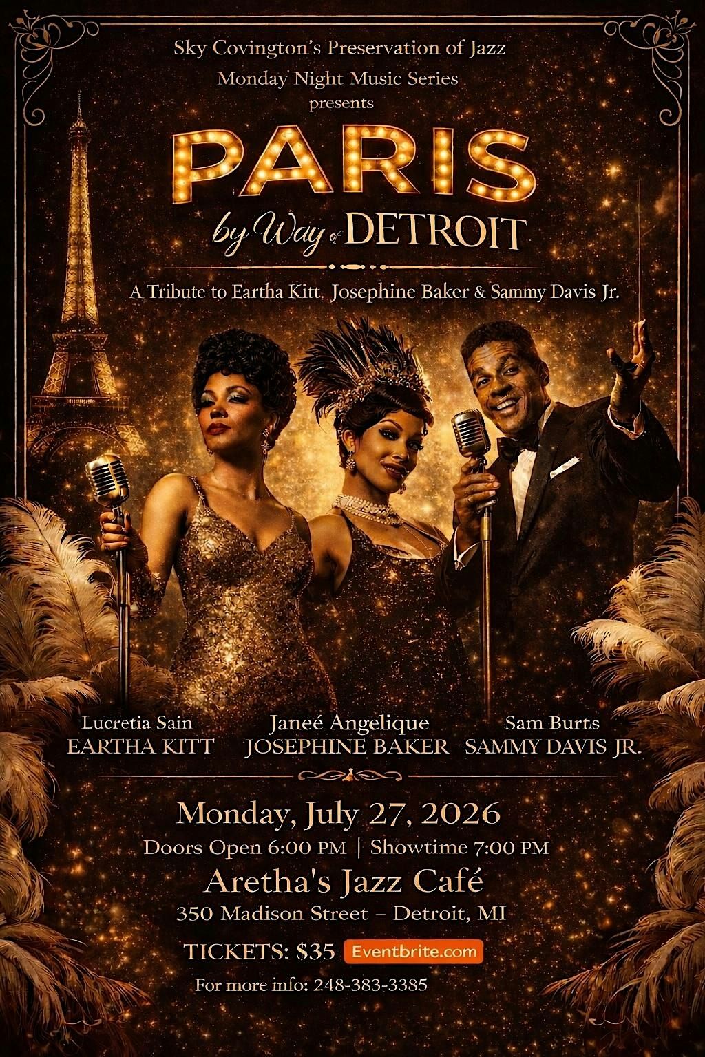 A Tribute to Eartha Kitt, Josephine Baker & Sammy Davis Jr.